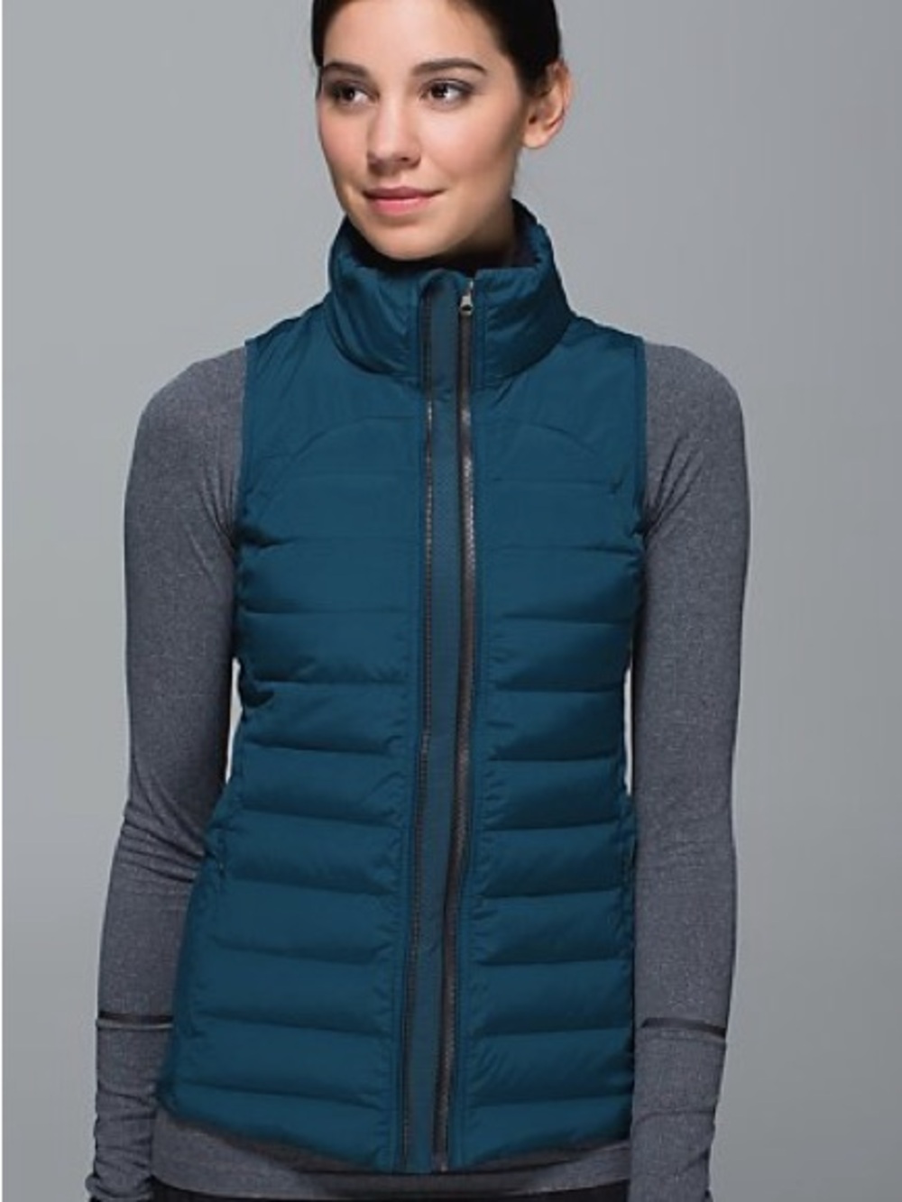 Lululemon Fluffed Up Vest in Alberta Lake Teal size 6